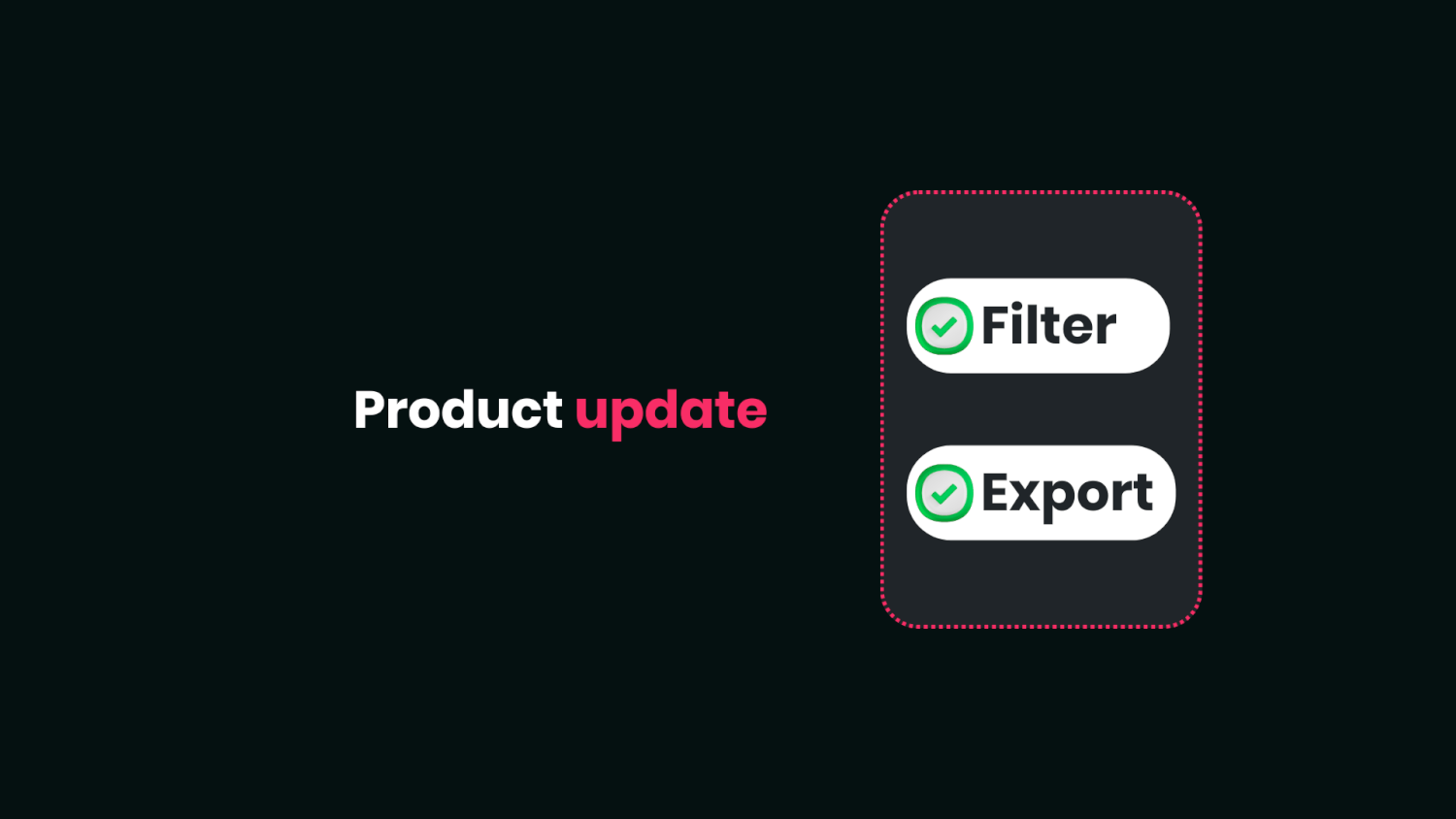 product update