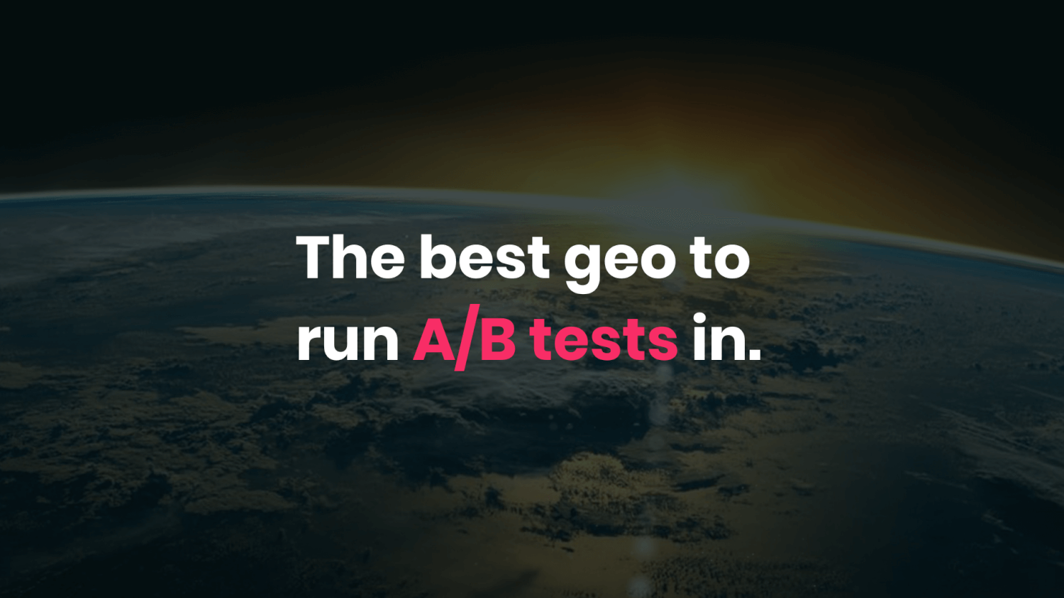 best geo for a/b tests